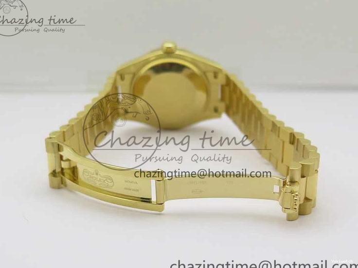 Best 31mm Malachite Bracelet EWF on Dial YG Daydate YG Edition 278288 Green ETA2688 President 0416